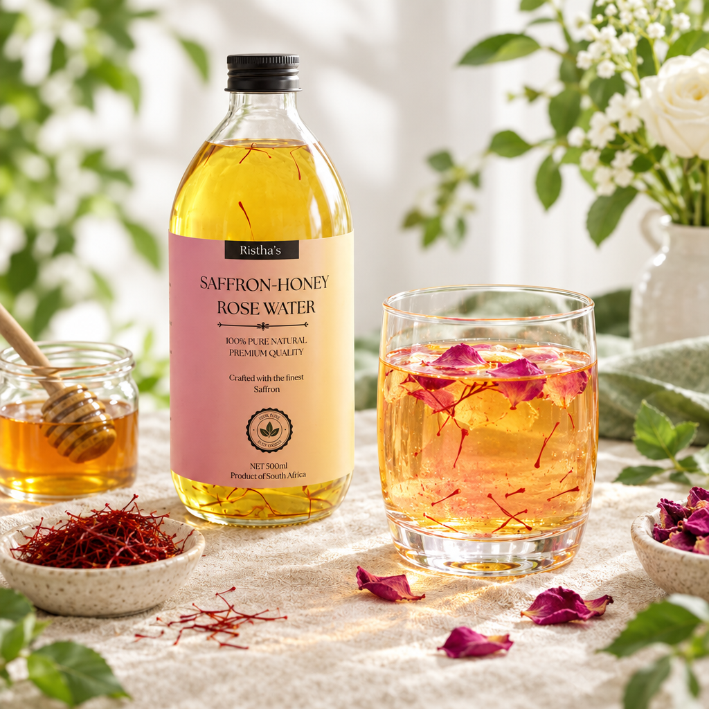 Pure Saffron, Honey & Rose Water